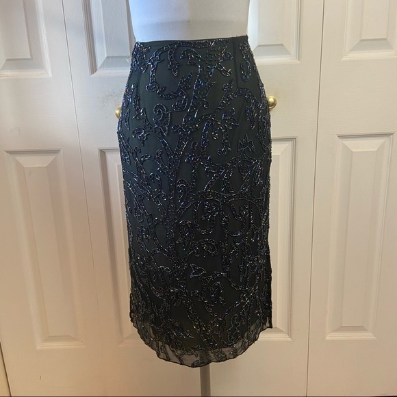 Designer Je Matadi Sean Mehta Beaded Event Skirt - Picture 3 of 12